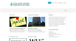 Desktop Screenshot of college-sense.com